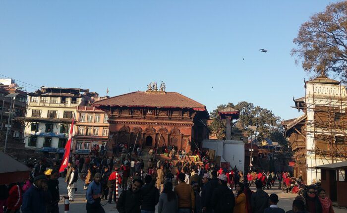 Kathmandu Durbar Square e sua arquitetura histórica no Nepal