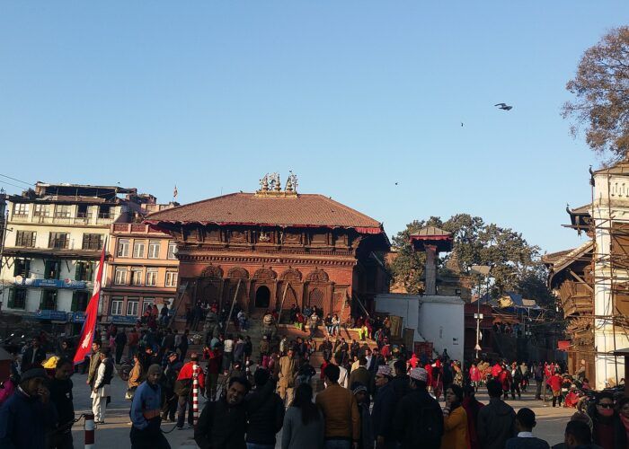 Kathmandu Durbar Square e sua arquitetura histórica no Nepal