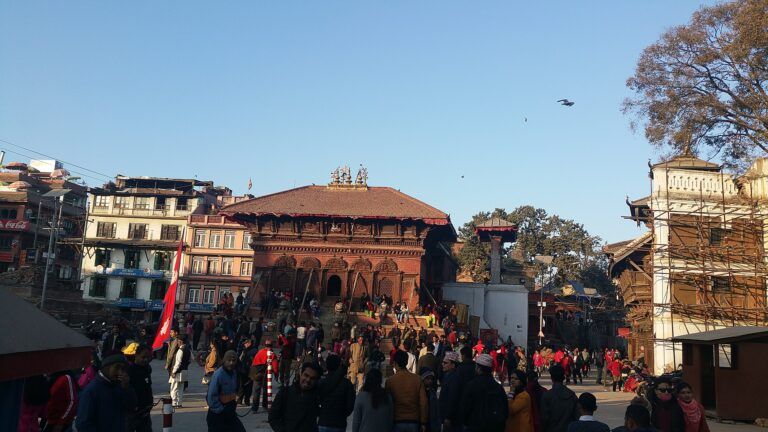 Kathmandu Durbar Square e sua arquitetura histórica no Nepal
