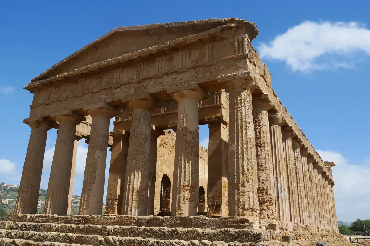 Templo da Concórdia no Vale dos Templos de Agrigento, Sicília