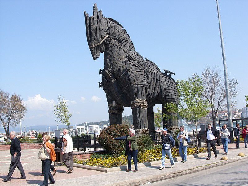 Réplica do Cavalo de Tróia em Çanakkale, Turquia