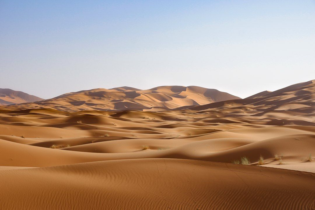 Dunas do Saara em Merzouga, Marrocos