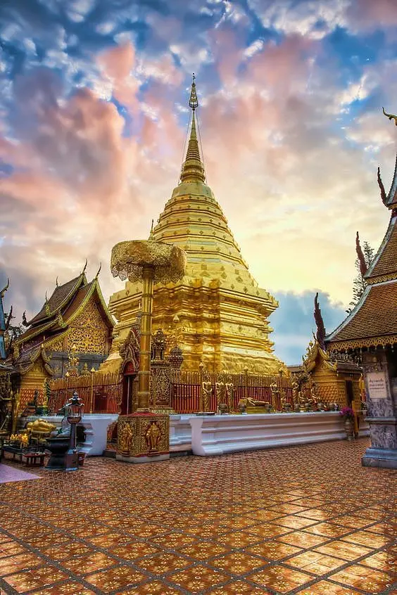 Wat Phra That Doi Suthep em Chiang Mai, Tailândia