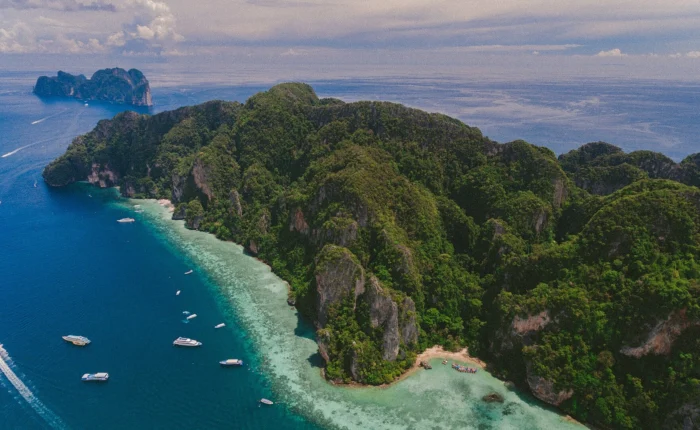 Ilhas Phi Phi vistas do alto