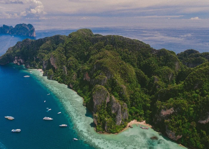 Ilhas Phi Phi vistas do alto