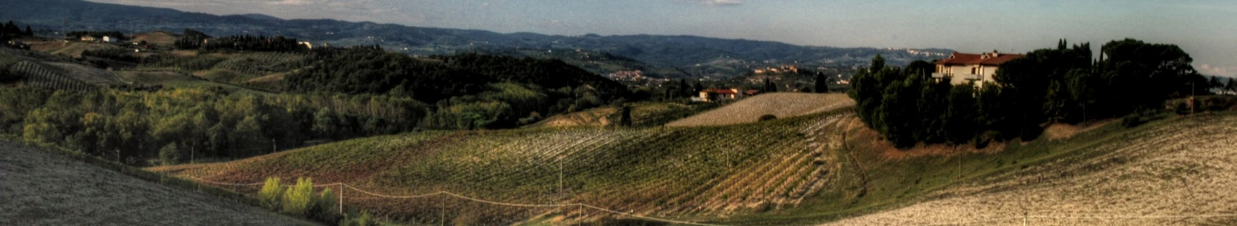 Paisagem rural de Chianti, etapa do dia 7.