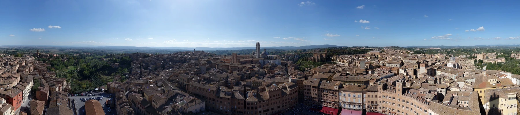 Panorama de Siena, visitada no dia 5.