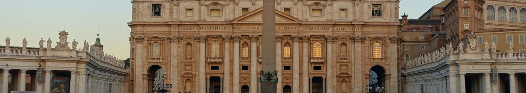 Fachada da Basílica de São Pedro, imagem de contexto do Vaticano. A visita prevista no dia 8 é aos Museus Vaticanos e à Capela Sistina.