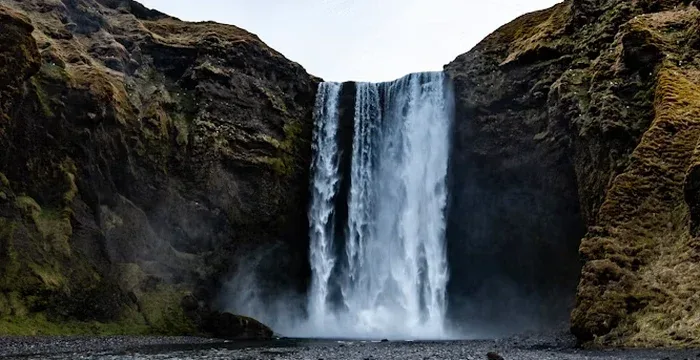 Skógafoss, uma das paradas na costa sul.